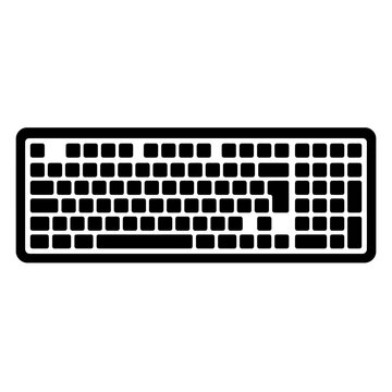 Modern Computer Keyboard with Numeric Keypad and Function Keys.