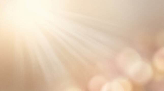 Abstract soft light leak bokeh, warm golden sun rays shining through lens flare, dreamy ethereal atmosphere, romantic wedding overlay texture, vintage film grain effect