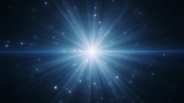 Pale Blue Star Burst Serene Background