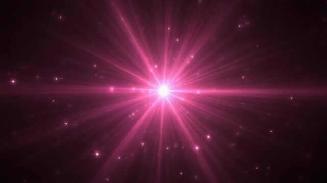 Pink Star Burst Dreamy Background