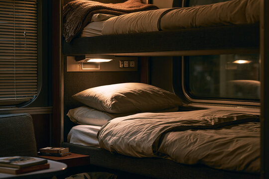 Cozy Train Bunk Beds for a Comfortable Overnight Journey