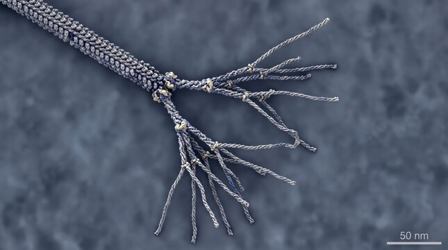 3D Visualization of Branching Protein Fibrils at Nanoscale