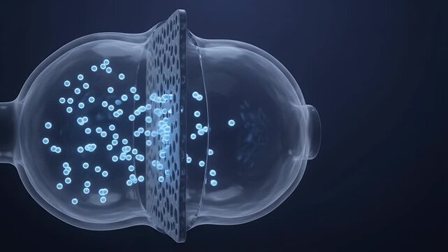 Osmosis Diffusion Dual Chamber Alignment and Porous Membrane Barrier
