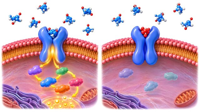 Agonist and Antagonist Receptor Binding and Cellular Signaling