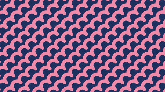パステルカラーの模様が変化する動画