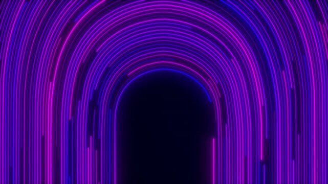 Abstract Digital Data Stream, Circular Big Data Light Speed Flow