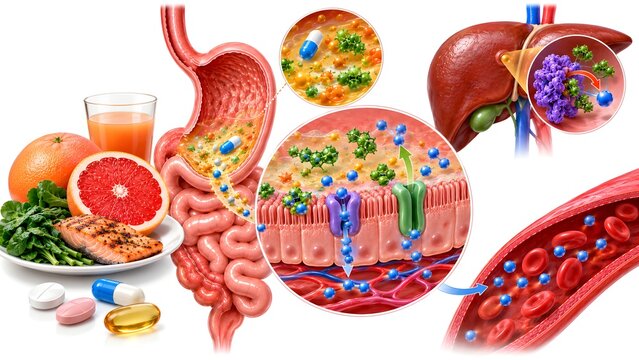 Drug Food Interaction and Drug Absorption