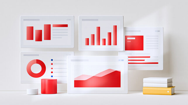 Data dashboard data chart analytics panel bar chart line chart pie chart infographic report statistic interface