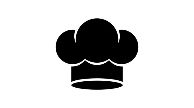Professional chef hat symbol for culinary excellence and food preparation
