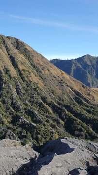 Scenic mount bromo volcano national park landscape