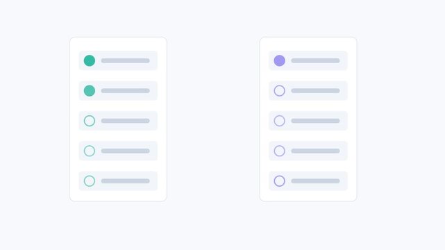 Feature checklist comparison toggle