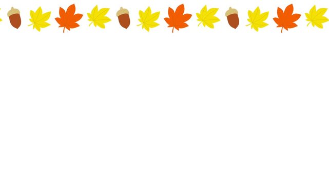 Autumn Decorative Line Animation