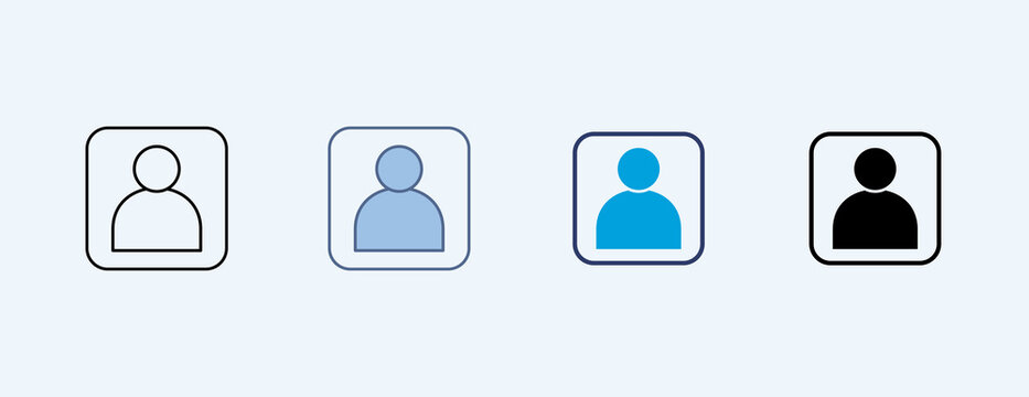 Profil Multiple Icon Set Illustration Vector Contains profile, user, account, avatar, identity, personal
