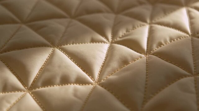 Quilted Fabric Stitch Pattern Background