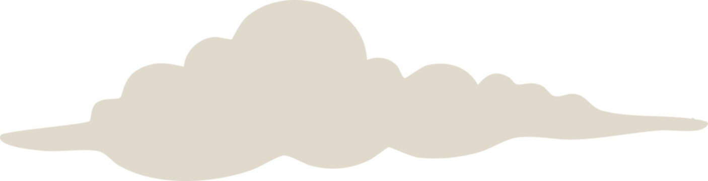 Minimal cloud vector illustration set and pastel sky flat icons
