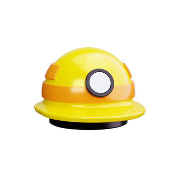 safety helmet 3d render icons