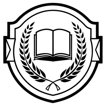 shield with laurel wreath