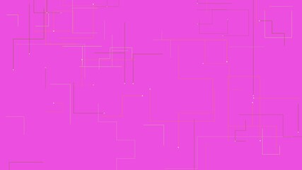 Fototapeta premium Abstract Pink Digital Technology Background with Minimalist Circuit Board Pattern and Connection Dots