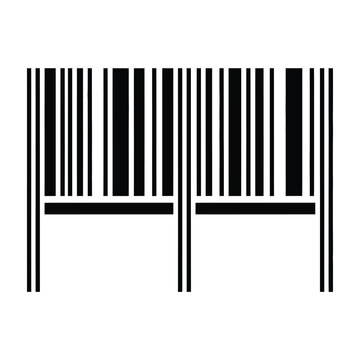 Barcode symbol on white background