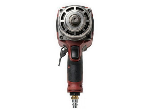 pneumatic air impact wrench heavy duty mechanic power tool isolated on transparent background