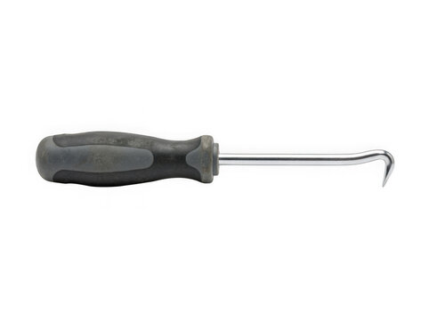 seal puller hook and pick automotive mechanic hand tool isolated on transparent background