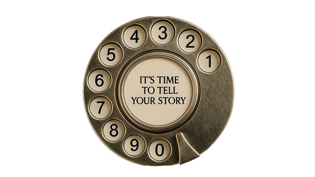 Vintage rotary telephone with message display for communication and nostalgia