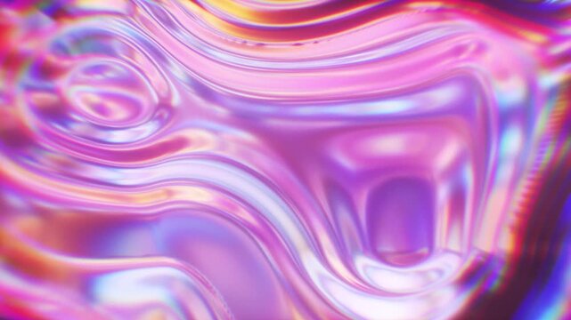 Abstract colorful fluid motion background with swirling patterns in pink and purple tones.
