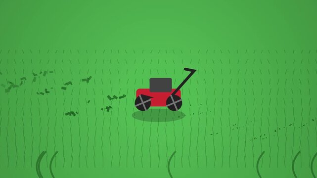 Dynamic Flying Grass Particles Blowing in the Wind on 16:9 Canvas Background 60fps 4K Quality