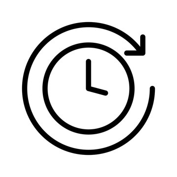 Duration Icon Vector Symbol Design Illustration