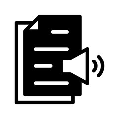 Fototapeta premium Speech Synthesis Icon Vector Symbol Design Illustration