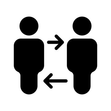 Interaction Icon Vector Symbol Design Illustration