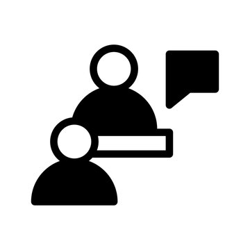 Interview Icon Vector Symbol Design Illustration