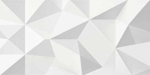 Fototapeta premium White low poly abstract polygonal geometric background vector pattern design template
