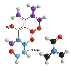 Obraz premium Colorful chemical molecule structure models for science isolated on transparent background