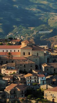 The cathedral of Gerace in Calabria, a thousand year old ancient rural village