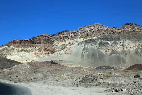 Sandy cliffs - Artist's Palette - Death Valley National Park, California