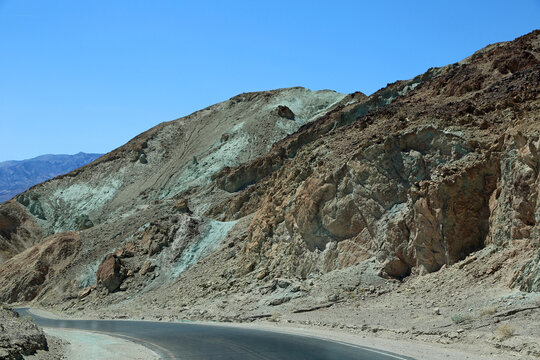 Green hills - Artist's Palette - Death Valley National Park, California