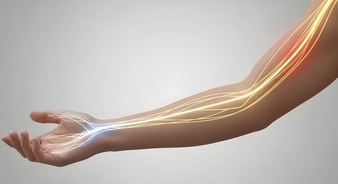 Minimal Visualization of Nerve Pain and Tingling Sensation Traveling Through the Arm for Medical Awareness