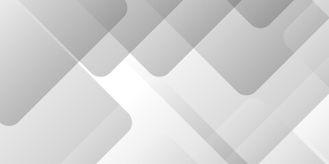 Obraz premium gray overlap technology tech grid triangle business digital curve poster and banner web creative origami square rectangle template background.
