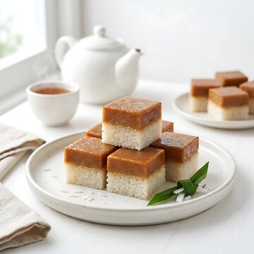 Seri Muka Kueh Sticky Rice Coconut Dessert