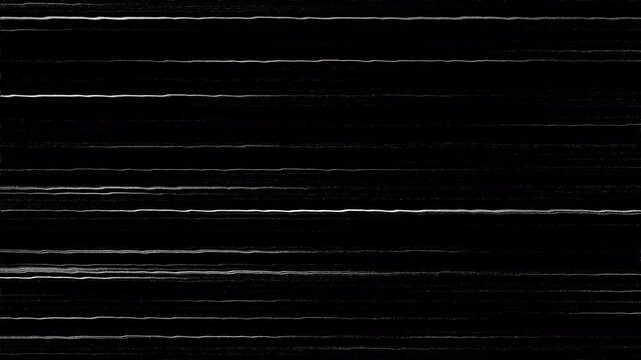 Noise, dirt, dust, scratches and grain on old damaged film surface. Old film look, tv signal with white bad interference, static noise background. Black background. 4K
