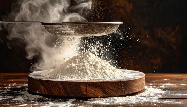flour on the table