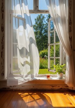 Window light and curtains