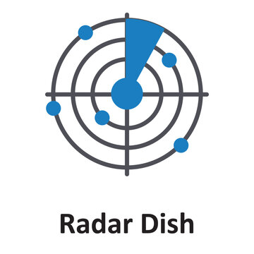 Radar Dish Vector Icon which can easily modify or edit