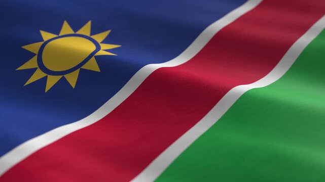 Namibia - waving flag loop
