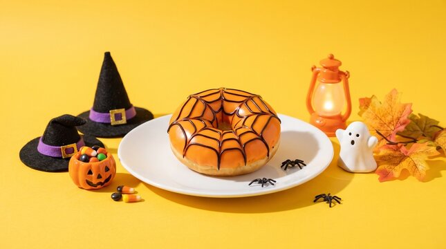 Halloween donut display