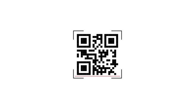 Scanner scanning animation video on black background. QR code scanning... Animation video of scanning. After scanning it's show failed!. Scanning success. 4K video,Free & Premiumm.
