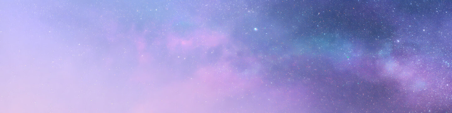 Holographic Nebula Background With Copy Space