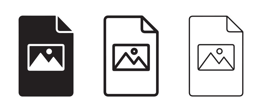 document icons with image preview showing different fill styles for modern design projects