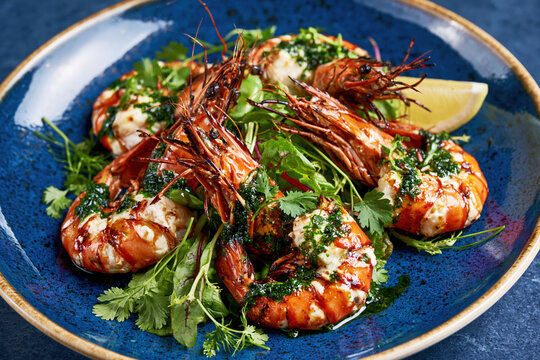 Luxury Gourmet Lobster Salad with Fruits and Vegetables &ndash; AI Generative